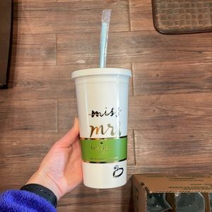 Kate spade Miss to Mrs 20 oz insulated tumbler NEW